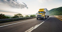 Refrigeratedtransporter 4096 Penske Highway Stock Image Refrigeratedtransporter 4096 Penske Highway Stock Image