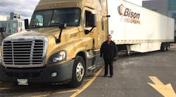 Treana Moniz is a driver and also a driver mentor for Bison Transport.