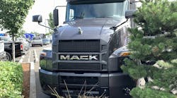 A new Mack Anthem on the lot of TEC Equipment in Portland, OR.