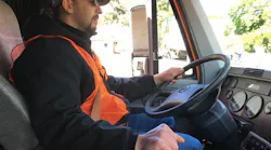 Young truck driver