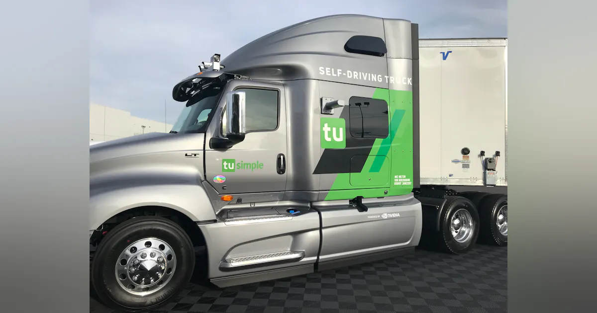 Tu Simple TuSimple highlights progress of autonomous truck technology at CES ...