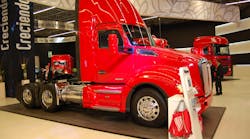 This Kenworth T680 is in a daycab tractor configuration.