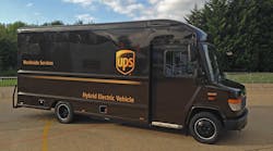 The range-extended electric vehicles from UPS can automatically switch between fully electric and a diesel-electric hybrid.