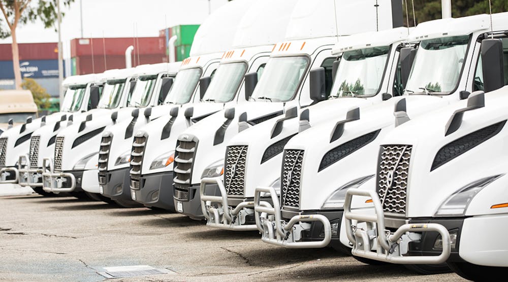 These Volvo and Freightliner tractors are equipped with Cummins ISX12N Natural Gas engines