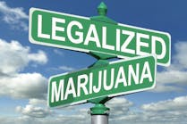 Legalized Marijuana Street Sign