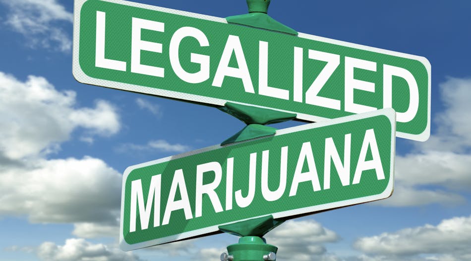 Legalized Marijuana Street Sign