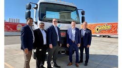 Refrigeratedtransporter 4556 Peterbilt Delivers First Medium Duty Electric Model 220ev To Frito Lay