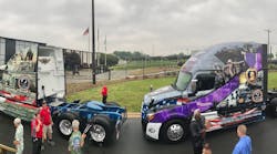 Cargo Transporters displays its trucks honoring military veterans at events hosted by veteran and historical groups, as well as in parades.