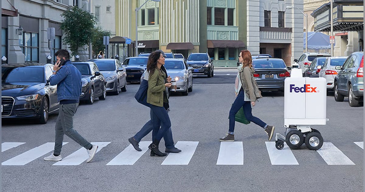 FedEx's 'Roxo' delivery bot gets chilly reception in New York City ...