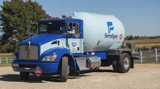 Ferrellgas fields about 3,400 trucks to make residential and business deliveries.