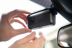 Dashcams can record video inside and outside of the truck to ensure driver safety in the cab and on the road. Dashcams can record video inside and outside of the truck to ensure driver safety in the cab and on the road.