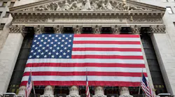 New York Stock Exchange American Flag