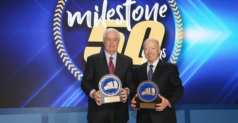 Refrigeratedtransporter 4716 Roger Penske And Brian Hard Penske 50th Photo