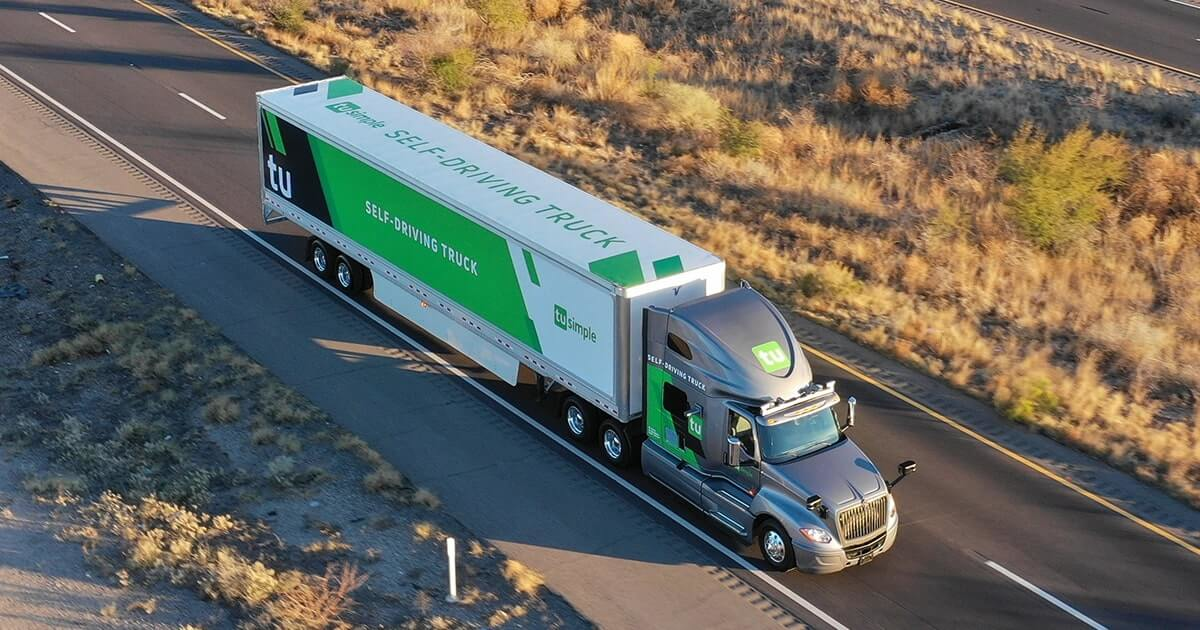 Tusimple Truck On Highway 5dfb9785ccb14
