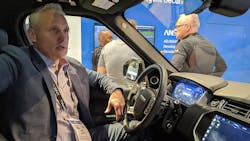 Jeff Davis, head of smart transportation, innovation and development at BlackBerry, at CES 2020. Jeff Davis, head of smart transportation, innovation and development at BlackBerry, at CES 2020.