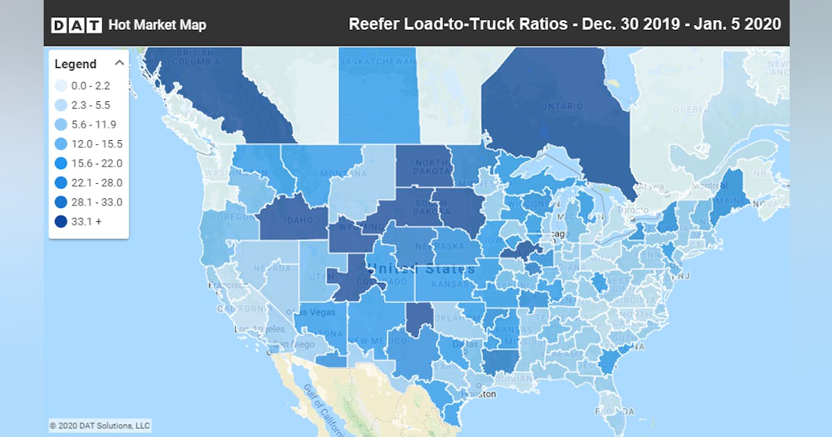 Produce imports boost reefer rates | FleetOwner