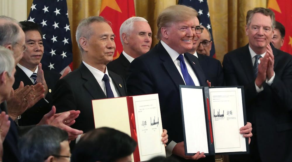 Trump China Trade Signing Getty