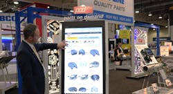 Bryan Thorwall, aftermarket brand manager for SAF Holland, shows off the Parts on Demand Plus online catalog's improved functionality. Bryan Thorwall, aftermarket brand manager for SAF Holland, shows off the Parts on Demand Plus online catalog's improved functionality.