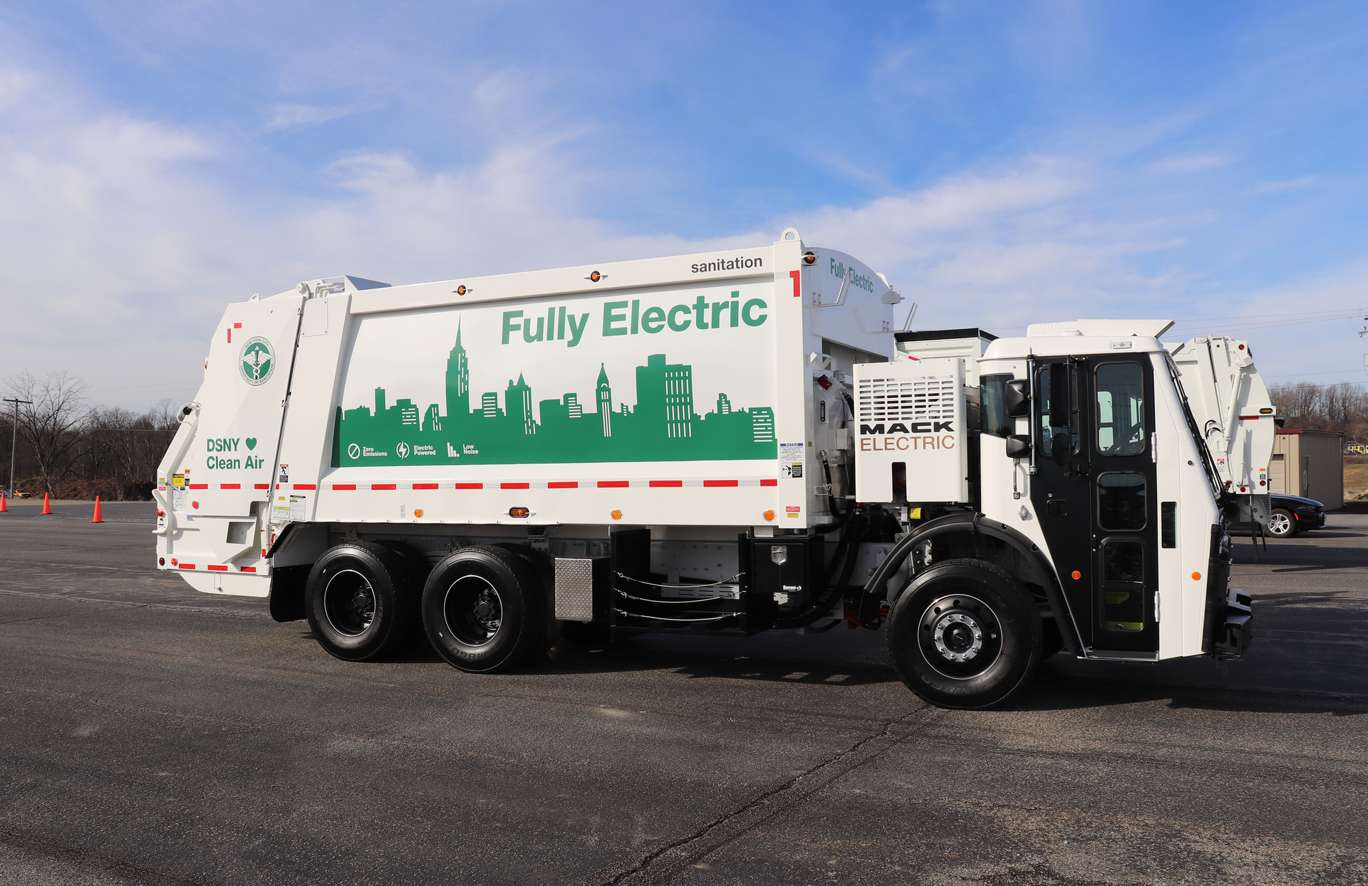The LR Electric refuse truck is expected to be ready to clean up Brooklyn by spring 2020.