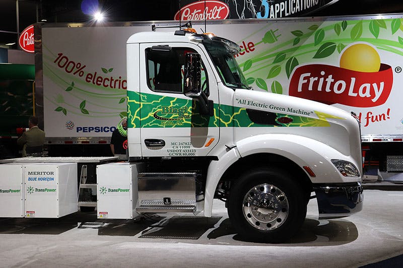 Meritor and TransPower have already partnered on vehicles including the Peterbilt Model 579EV.