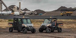 The Polaris PRO XD 4000G AWD and 2000G AWD utility task vehicles. The Polaris PRO XD 4000G AWD and 2000G AWD utility task vehicles.