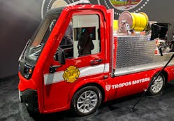 The fire truck can access emergency situations with tighter spaces.