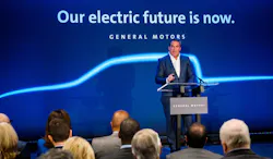 General Motors President Mark Reuss announces a $2.2 billion investment at its Detroit-Hamtramck assembly plant to produce a variety of all-electric trucks and SUVs.