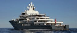 Graeme Hart's $200 million yacht, Ulysses. Graeme Hart's $200 million yacht, Ulysses.