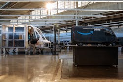 A look inside Rivian Automotive's development center in Plymouth, Mich., where Amazon's future electric-powered delivery vans are being designed. A look inside Rivian Automotive's development center in Plymouth, Mich., where Amazon's future electric-powered delivery vans are being designed.