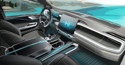 Rendering of the Nikola Badger's interior Rendering of the Nikola Badger's interior