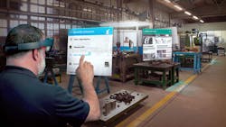 The Microsoft HoloLens can be used to provide step-by-step assembly and maintenance work instructions. The Microsoft HoloLens can be used to provide step-by-step assembly and maintenance work instructions.