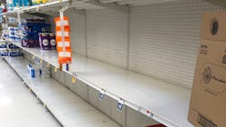 Empty Stop and Shop shelves in Tarrytown, NY Empty Stop and Shop shelves in Tarrytown, NY