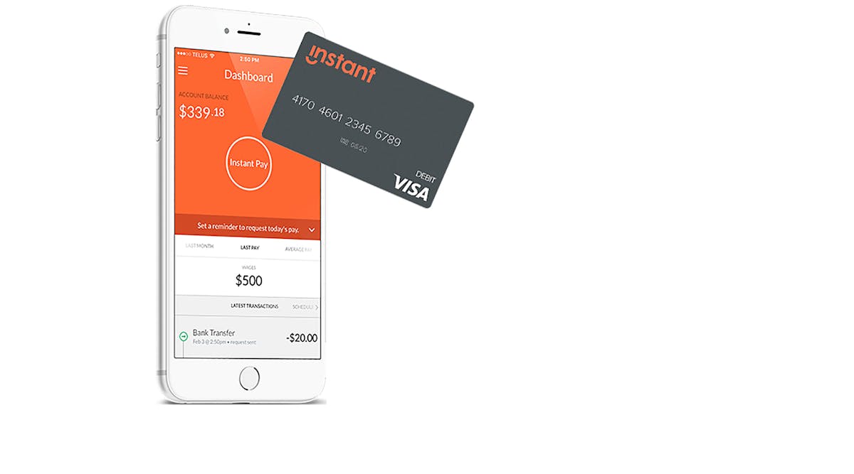 Instant Financial App &amp; Prepaid Card
