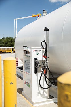 Propane autogas infrastructure owned by the fleet can typically cost up to $60,000, with $1,500-$15,000 for site prep.