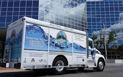 Vehicle wraps are the only form of advertising Idaho Springs Water uses to grow its customer base. Vehicle wraps are the only form of advertising Idaho Springs Water uses to grow its customer base.