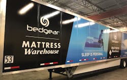 Self-adhesive films are a fast and cost-effective method to add branding to trailers. Self-adhesive films are a fast and cost-effective method to add branding to trailers.