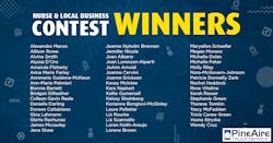 The 50 winners of the Nurse and Local Business Contest by PineAire Truck.
