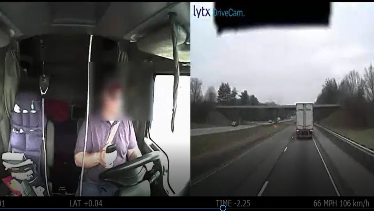 Lytx inward- and outward-facing video cameras with event recorder technology, which is triggered to capture 20 seconds of footage, allows the fleet to assess and helps determine the root cause of a driver incident or accident. The system can monitor events distracted driving events like texting while driving.