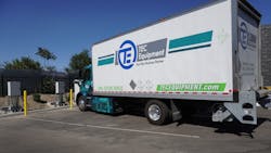 First Pilot Volvo Vnr Electric At Electric Charging Station At Tec Fontana Dealership 1