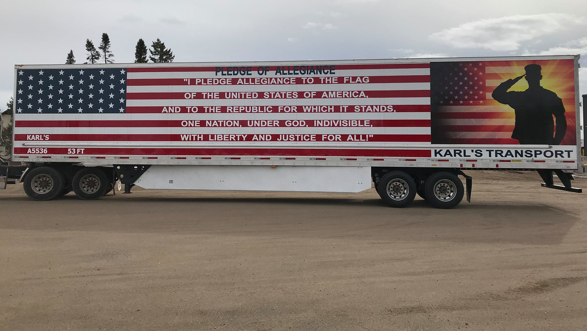 Karl S Transport Facebook American Flag Trailer 5efb9b117c3ab