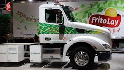 The Peterbilt 579E is just one of many zero-emissions Class 8 trucks coming to a charging station near you.