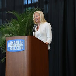 Ark Trucking Assoc Shannon Newton Speaking Ark Trucking Assoc Shannon Newton Speaking