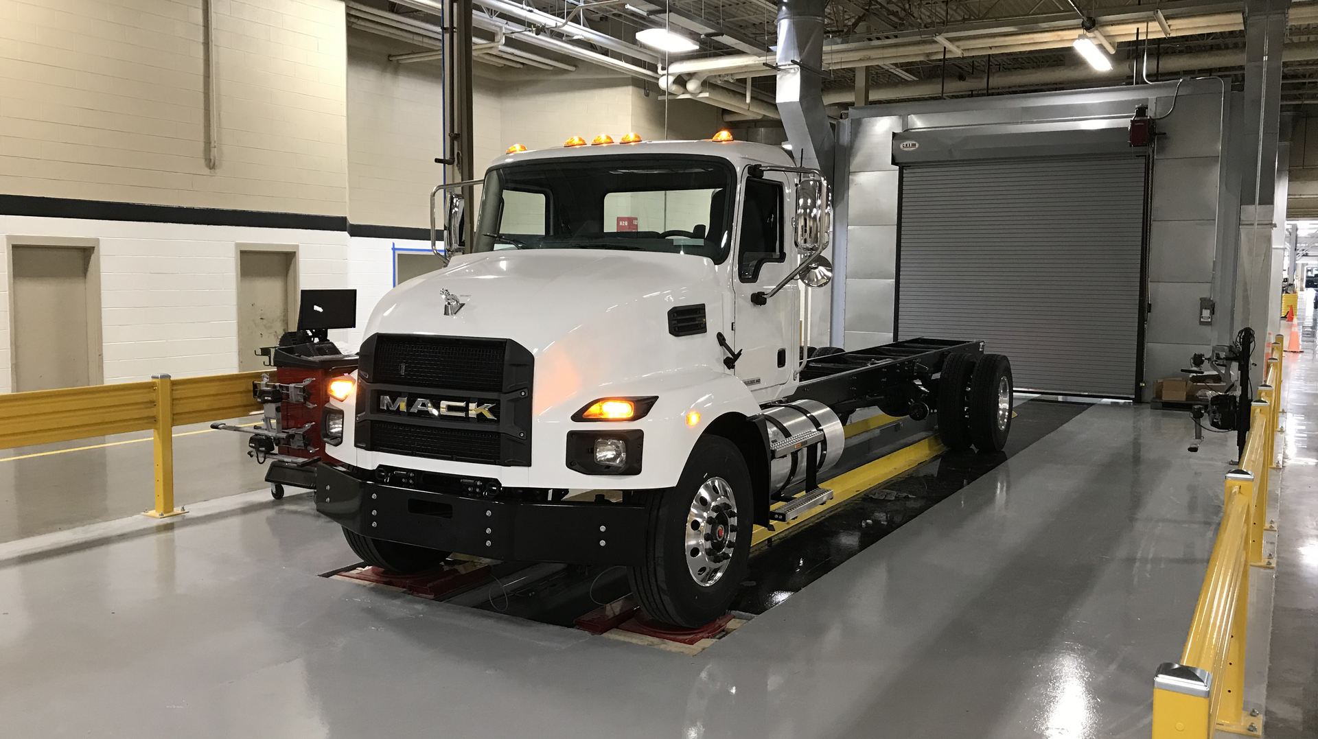 Pictured is the Mack MD7, a Class 7 model with a gross vehicle weight rating of 33,000 pounds.