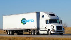 Coastal Pacific Food Distributors has 75 tractors, 150 refrigerated trailers, and five reefer trucks, all of which are full-service leased through Penske Truck Leasing. Coastal Pacific Food Distributors has 75 tractors, 150 refrigerated trailers, and five reefer trucks, all of which are full-service leased through Penske Truck Leasing.