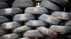 Stacked Vehicle Tire Lot 1301410