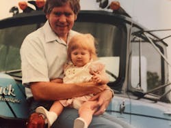 Amanda Schuier and her grandfather.