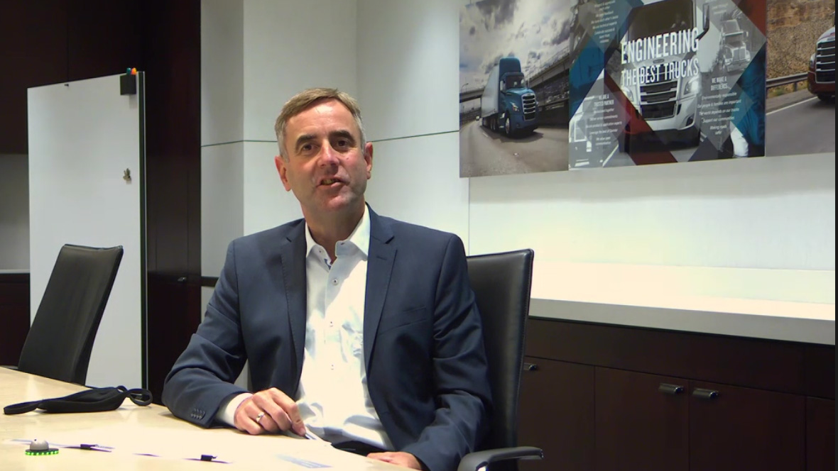 Rainer M&uuml;ller-Finkeldei, DTNA's new senior vice president of engineering and technology.