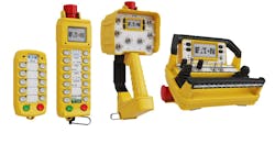 Eaton’s new OMNEX Trusted Wireless controllers can remotely operate heavy machinery, such as vacuum trucks, tow trucks, concrete mixers and cranes. Eaton’s new OMNEX Trusted Wireless controllers can remotely operate heavy machinery, such as vacuum trucks, tow trucks, concrete mixers and cranes.