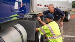 Fleets should check for irregular tire wear at each position, particularly for trailer tires as vibrations are not typically felt within the cab. Fleets should check for irregular tire wear at each position, particularly for trailer tires as vibrations are not typically felt within the cab.