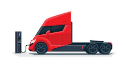 Electric Truck Charging Peter Varga Dreamstime